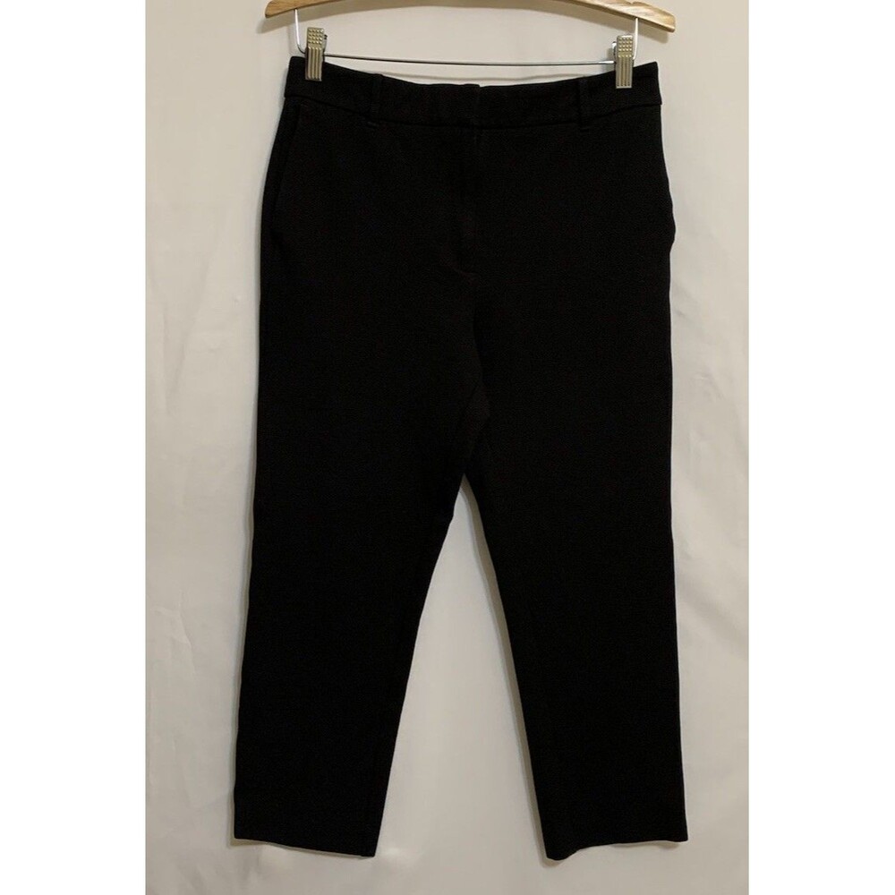 Boden Womens Size 8 Petite Trouser 8P Pants Stretch Black Office Preppy